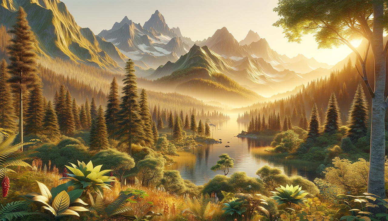 MT.015-ทิวทัศน์สงบอาทิตย์ลับขอบฟ้า